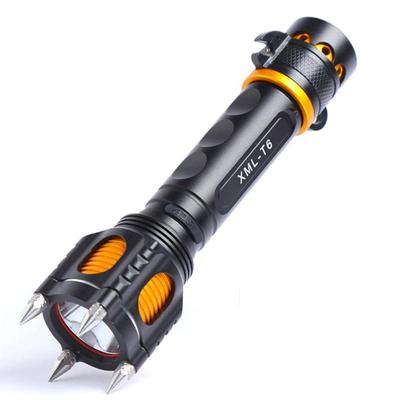 Premium Rechargeable LED Tactical Flashlight With Safety Hammer & Multi Function Design Premium Rechargeable LED Tactical Flashlight With Safety Hammer & Multi Function Design