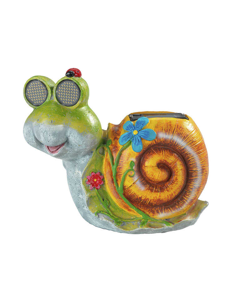 Maximex LED-Gardenfigur "Schildkröte Blinky Eyes" in Bunt - (B)21 x (H)18,5 x (T)10 cm - onesize