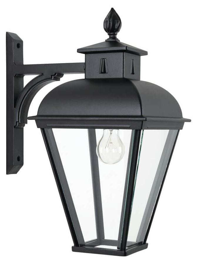 KS Verlichting Oudhollandse muurlamp Vondel - zwart - 47 cm