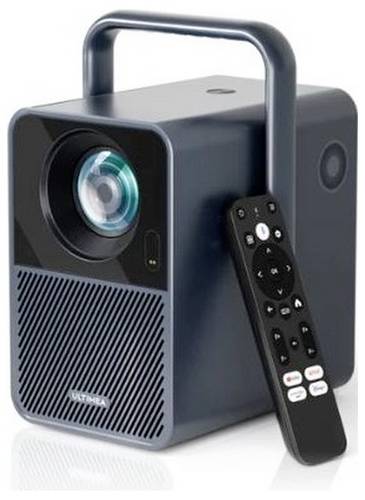 Ultimea Beamer Poseidon E40 LCD 1000 ANSI-Lumen WLAN, Integrierter Lautsprecher, mit Fernbedienung, Mini Beamer