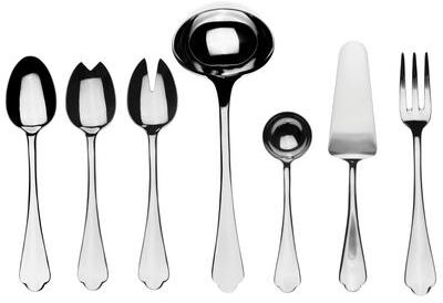 Mepra Stainless Steel 7-piece Dolce Vita Full Serving Set