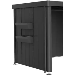 Biohort FloraBoard für Neo Seitendach Rück- oder Seitenwand (2 Blumenkästen) Alle Neo Seitendächer ab Gr. 2 dunkelgrau-metallic