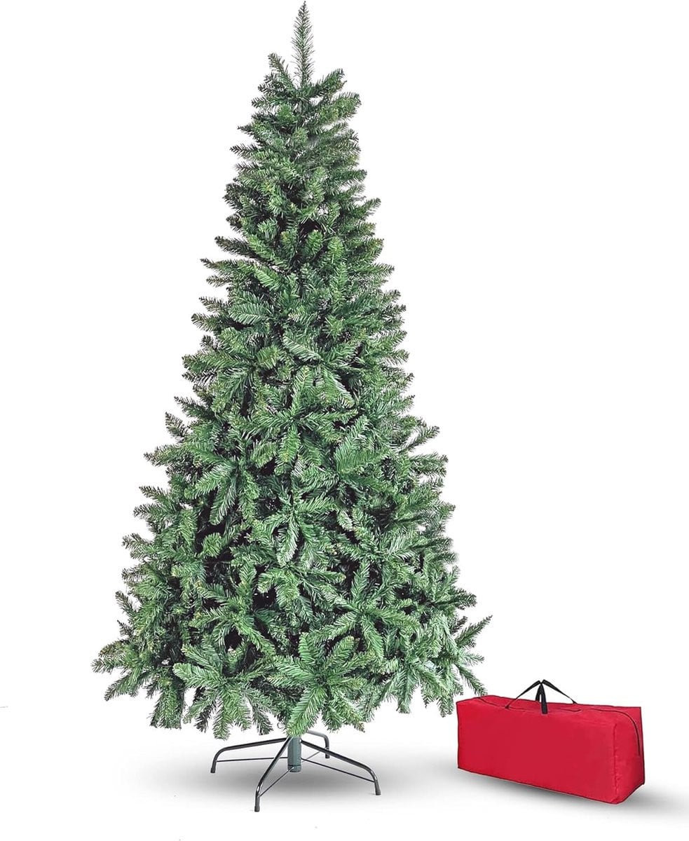 Realistische Kunstkerstboom met dichte dennennaalden en eenvoudige montage, 120 cm