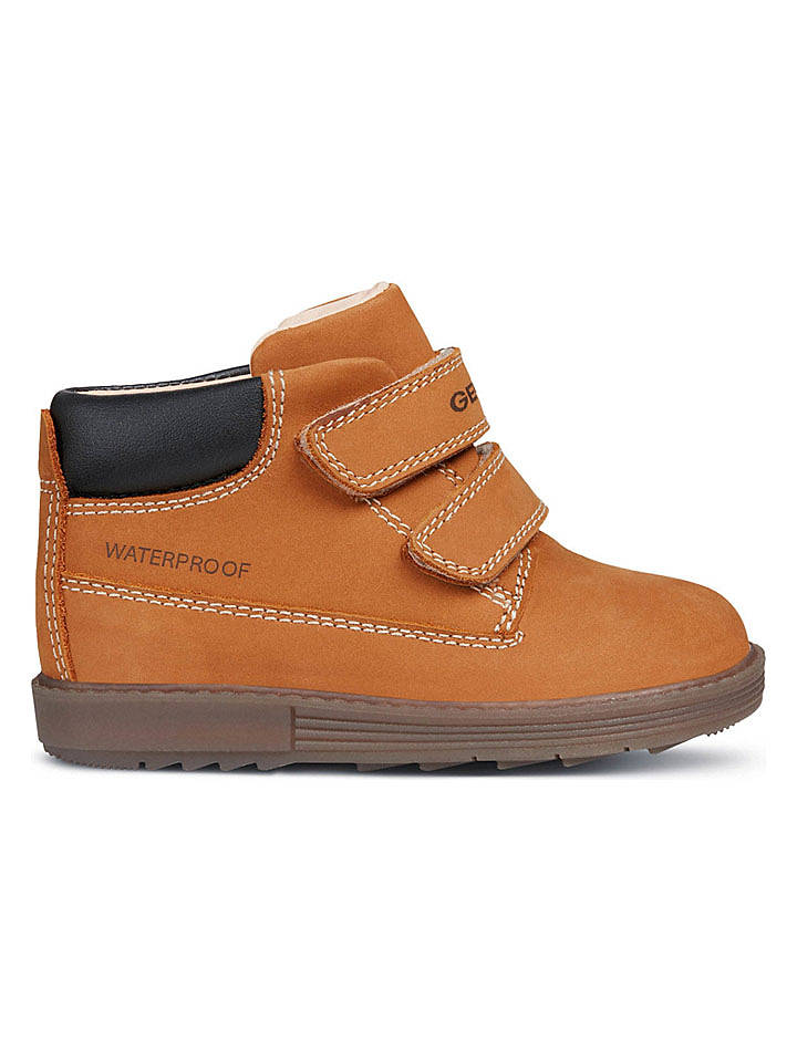 Geox Leder-Ankle-Boots "Hynde" in Hellbraun - 27