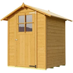 Weka 19mm Gartenhaus 317 lasiert-152 x 148 cm-lasiert - 50 % Rabatt auf Dacheindeckung