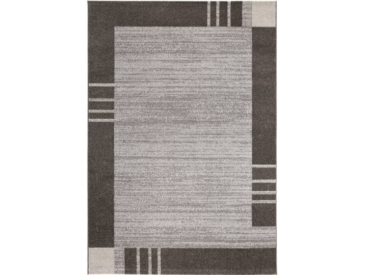 Teppich ANDIAMO Sant Jordi , braun (schlamm), B:200cm H:7mm L:290cm, Kunstfaser, Teppiche, Teppich, Kurzflor, modernes Design, mit Bordüre
