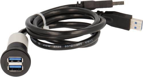 Schlegel 2 x USB 3.0 Buchse A - 2 x USB 3.0 Stecker A RRJ_2USB3_SW_150 Inhalt: 1St.