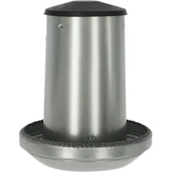 Kerbl Futterautomat für Geflügel (Fassungsvermögen 40 Liter, geeignet für Puten / Hühner, Behälter M (4000 cl), Futternapf