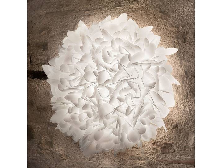 Veli Foliage Medium Wandleuchte, weiß Ø 75 cm - Slamp - Wohnzimmer - Design - Kunststoff - Rund