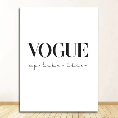 Inspire Curations Vintage Perfume Lady Canvas Poster Elegant Fashion Wall Art Decor z 40x60cm Unframed