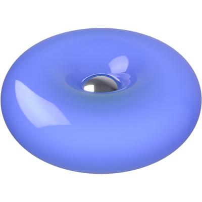 EGLO LED Tischleuchte "BASILE", blau, 1, Ø 30cm H: 10,8cm, 1 Stk., Leuchten, flache Retro Tischlampe, bunte Vintage Wandlampe, LED Tischleuchte