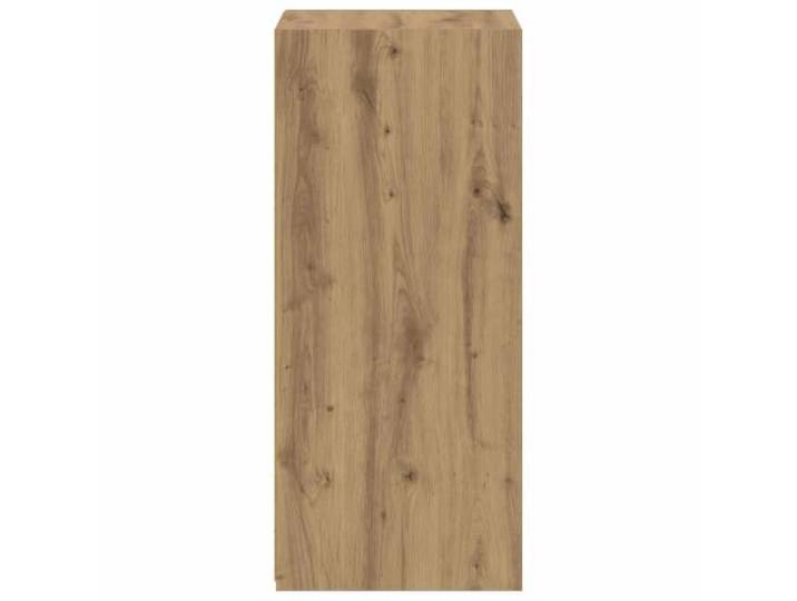 KTHLBRH Anrichte aus Holz, 70 x 41 x 93 cm, handwerkliche Eiche 2 Etagen, rechteckig, vielseitig einsetzbar, für Wohnzimmer, pflegeleicht