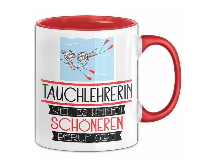 Trendation Tasse Tauchlehrerin Weil Es Keinen Schöneren Beruf Gibt Tasse Geschenk für