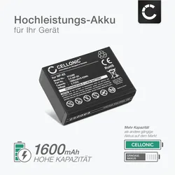 Cellonic Akku für Fuji FinePix SL300, Fuji FinePix S1, Fuji FinePix SL1000, Fuji (Kamera Akku), Kamera Stromversorgung, Schwarz