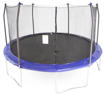 Skywalker Trampolines Blue 15-foot Round Trampoline with Enclosure