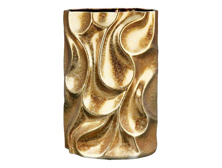 Vase Relief 25 x 37 x 14cm Gold/Gold