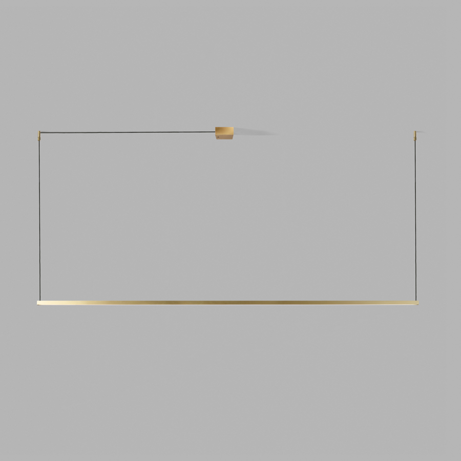 Light-Point LED-Pendelleuchte STRIPE 200cm messing 270372 5711389703721