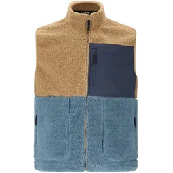 SLOPE Katau Teddyfleece-Weste Herren 3142 - petrified oak S