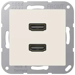 Jung Mutimedia-Einsatz 2 x HDMI (weiß)
