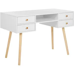 SCHREIBTISCH weiß 110/55/78 cm Levin