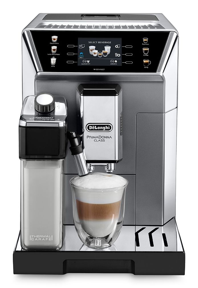 DeLonghi PrimaDonna Class ECAM550.85.MS Kaffeevollautomat 19 bar 360 g AutoClean (Metallisch) ECAM 550.85.MS