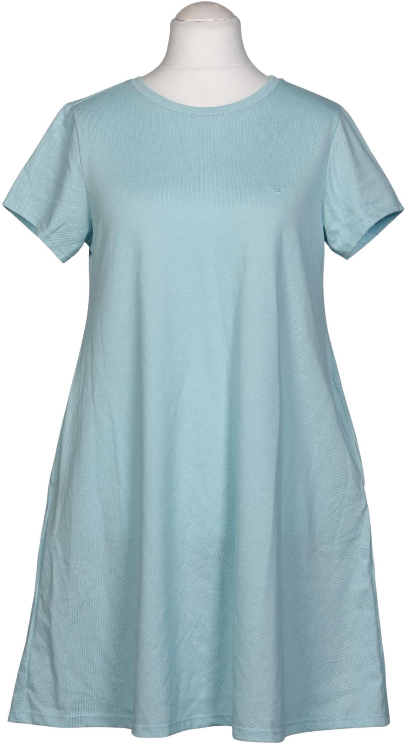 Trigema Damen Kleid, Hellblau, Gr. M, Baumwolle - Second Hand
