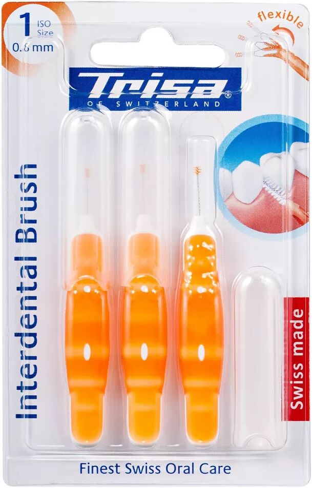 Trisa - Interdental Brush ISO 1, One Size, orange