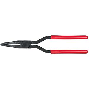 KS-Tools Falzzange 222.1601, gerade, 280 mm, PVC-Griffüberzug, Maultiefe 60 mm & Maulbreite 52 mm