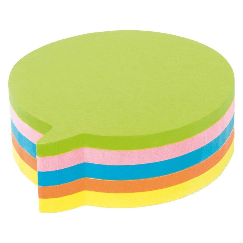 Kores Notizzettel Sprechblase 7 x 7 cm, Mehrfarbig (70 x 70 mm) (N48707)