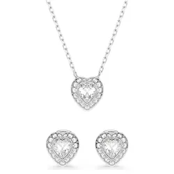 Swarovski  Ariana Grande x Swarovski Set Verschiedene Schliffe, Herz, Weiß, Rhodiniert