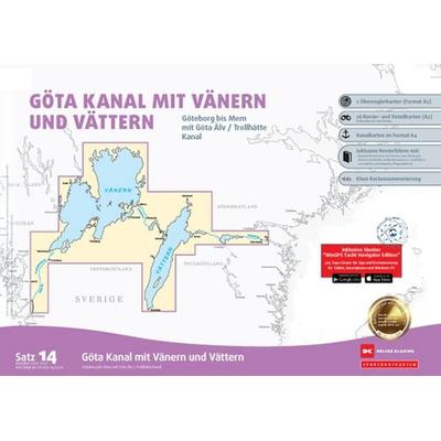 Sportbootkarten Satz 14: Göta Kanal mit Vänern und Vättern (Ausgabe 2026/2027), Karte von , Delius Klasing, 978-3-667-13192-8