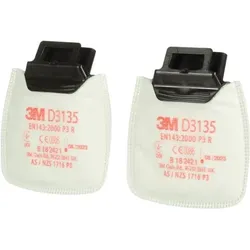 3M 2x Rundpartikelfilter D3135 EN143:2000/A1:2006 P3R - 7100197284