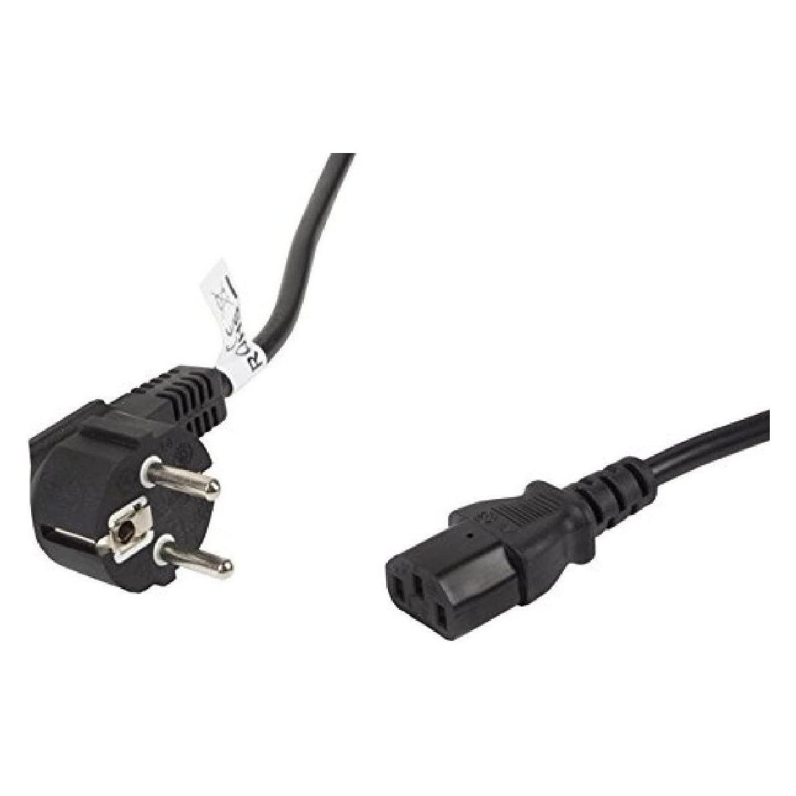 Lanberg CA-C13C-11CC-0050-BK Stromkabel Schwarz 5 m C13-Koppler CEE7/7 (5 m, CEE 7/7) (CA-C13C-11CC-0050-BK)