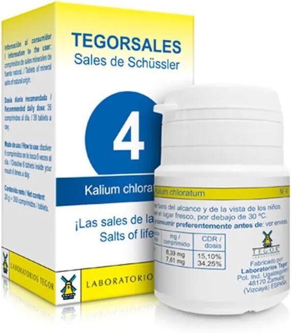 Tegor sales 4 Cloreto De Potássio 350 Tabs