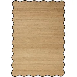 benuta Pop Juteteppich Mambo Schwarz 160x230 cm - Naturfaserteppich aus Jute