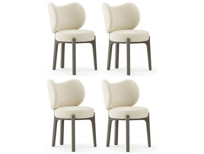 Xlmoebel Esszimmerstuhl Stühle Stil modern beige weich bequem praktisch Esszimmer (4er Set, 4 St)
