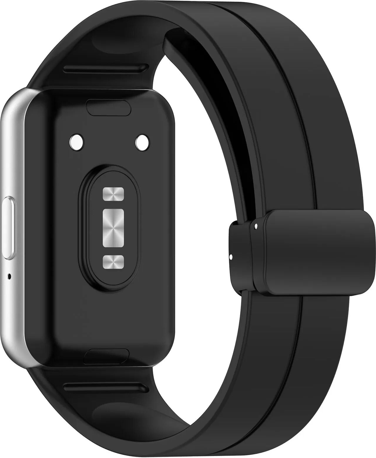 INF Silikonarmband für Samsung Galaxy Fit 3 SM-R390 Schwarz