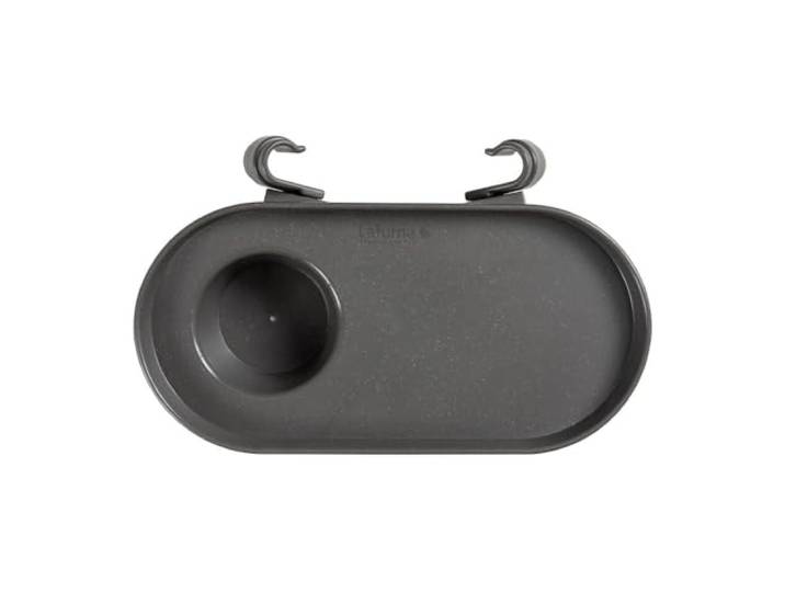 Lafuma Mobilier Porte-Gobelet pour Fauteuil Relax en Plastique 100% recyclé\, Couleur : Titane\, LFM5255_9105