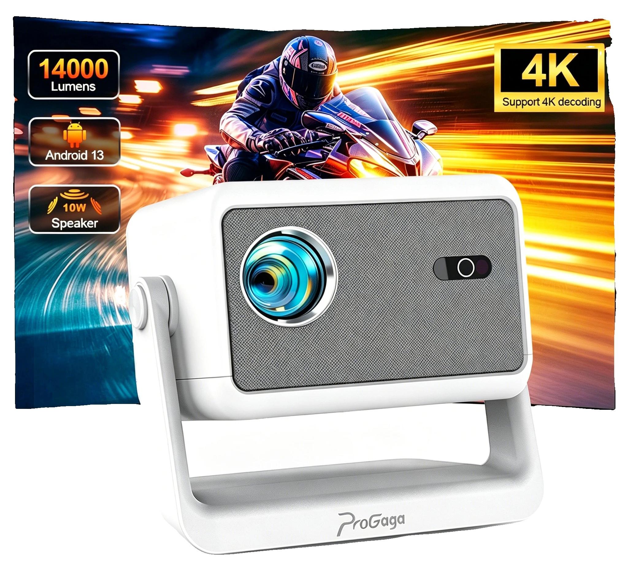 Projektor, 14000 Lumen, Full HD 1080P Auflösung, Android-Version