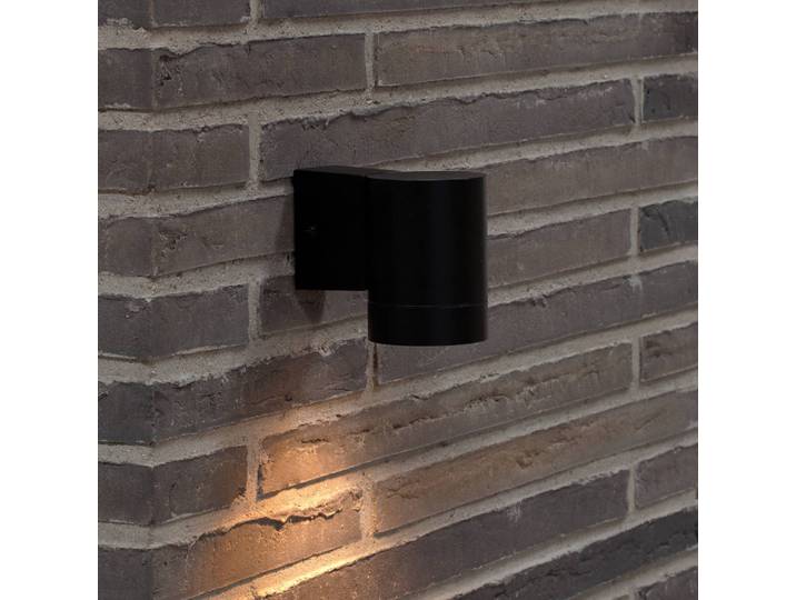 Nordlux Aussenwandleuchte Tin Maxi, dimmbar, schwarz, Aluminium, Modern, Wandleuchte außen