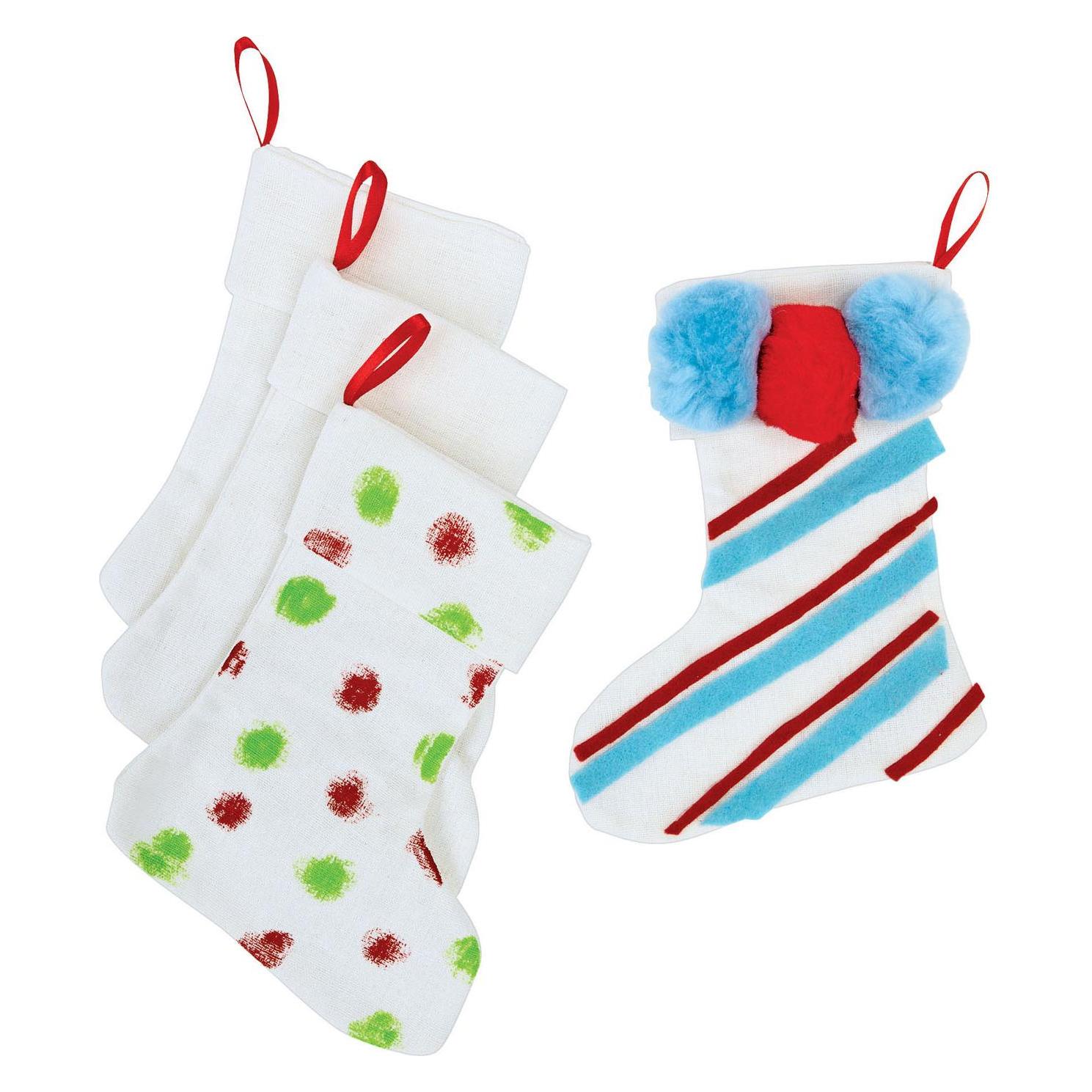 Colorations Dekorieren Sie Ihren eigenen Weihnachtsstrumpf, 12er-Set (36235562)