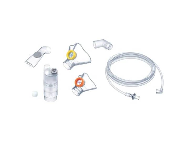 Beurer IH 26 Kids Yearpack, Nachkaufset zur Verwendung mit dem IH 26 Kids Inhalator, desinfektionsfähiges Medizinprodukt, Vernebler, Mundstück, 2 Masken, Winkelstück, Druckuftschlauch und 10 Filtern