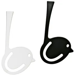 Koziol [pi:p], 2er Set, Lesezeichen, Buchzeichen, Bookmark, 4 mm, Schwarz / Weiß, 5533496