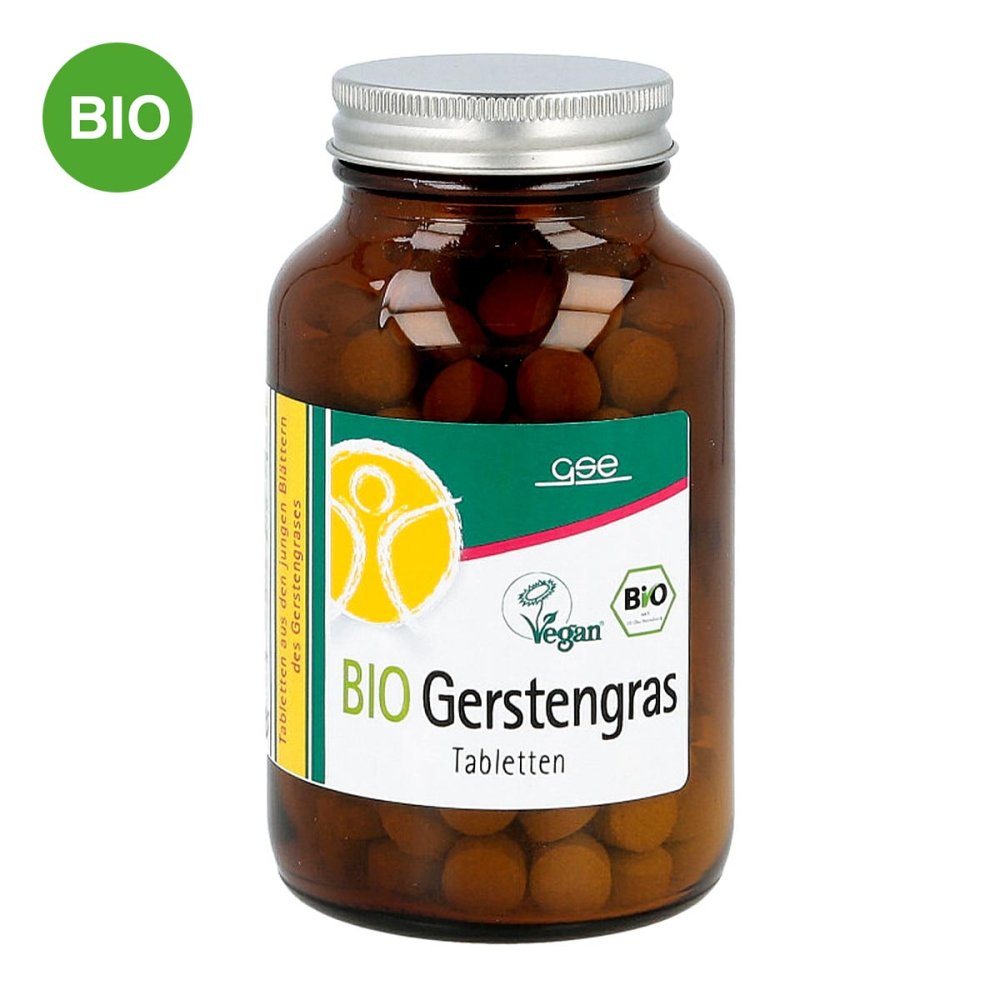 GSE Vertrieb Biologische Nahrungsergänzungs- & Hei Gerstengras 500 mg Bio Tabletten 00393034