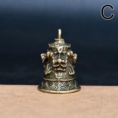 Brass Handicraft Die casting Scripture Bell: Tibetan Bronze Home Decor 3
