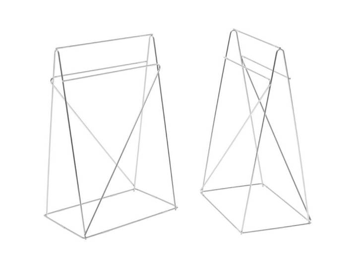 Tréteaux de bureau Polar chromés set de 2 Kare Design