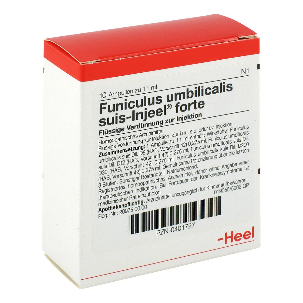 Biologische Heilmittel Heel GmbH Funiculus Umbilicalis suis Injeel forte Ampullen 00401727