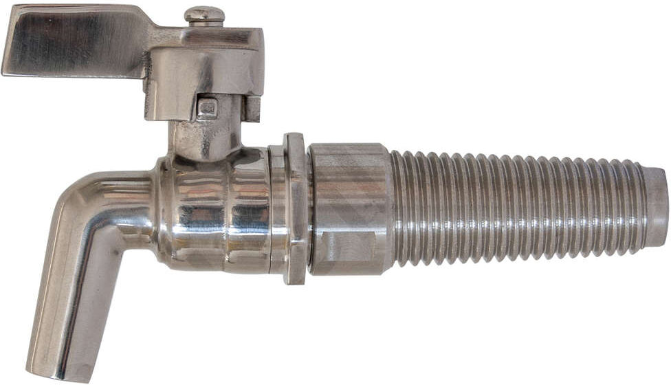 Polsinelli Robinet inox 1/2" avec cône en acier pour barils
