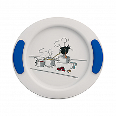 ORNAMIN Teller flach - Kochen - blau - 270ml - Ř25cm 305857
