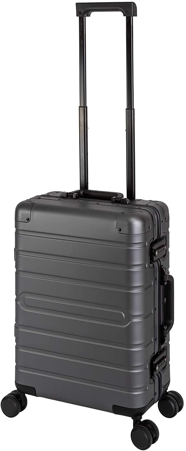 Travelhouse - Oslo - Aluminium Koffer Trolley mit 4 Rollen Alu-Reise-Koffer Vol.102L L-75cm Graphit - Neuheit 2021